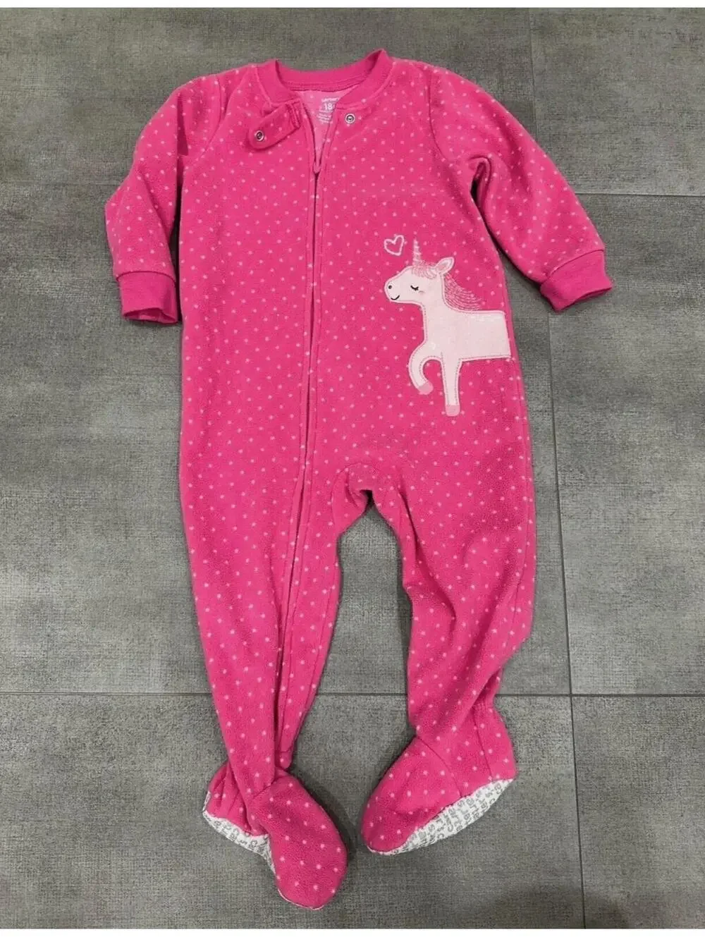 18m • Carter’s • Baby Toddler Girl Fleece Sleeper